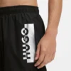 Swim shorts with metallic split logo