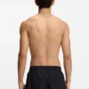 Swim shorts with metallic split logo