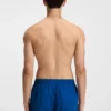 Swim shorts with vertical logo print