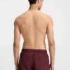 Swim shorts with vertical logo print