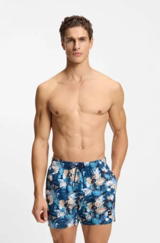 Swim trunks with allover print