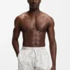 Swim trunks with allover print