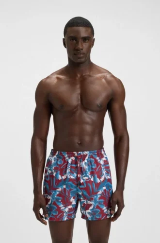 Swim trunks with allover print