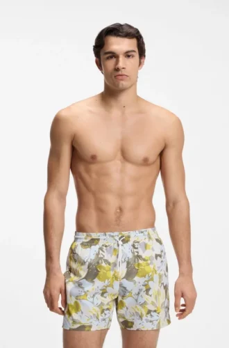 Swim trunks with allover print
