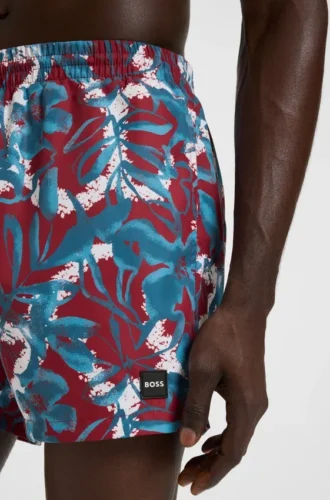 Swim trunks with allover print