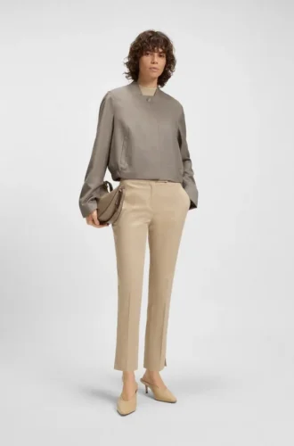 Tailored blazer in stretch-wool sharkskin Tailored blazer in stretch-wool sharkskin