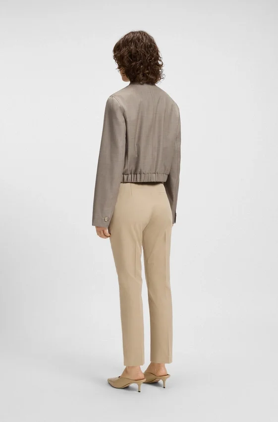 Tailored blazer in stretch-wool sharkskin Tailored blazer in stretch-wool sharkskin