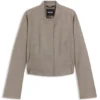 Tailored blazer in stretch-wool sharkskin Tailored blazer in stretch-wool sharkskin