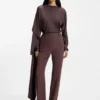 Tailored virgin-wool blend trousers