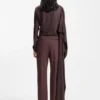 Tailored virgin-wool blend trousers