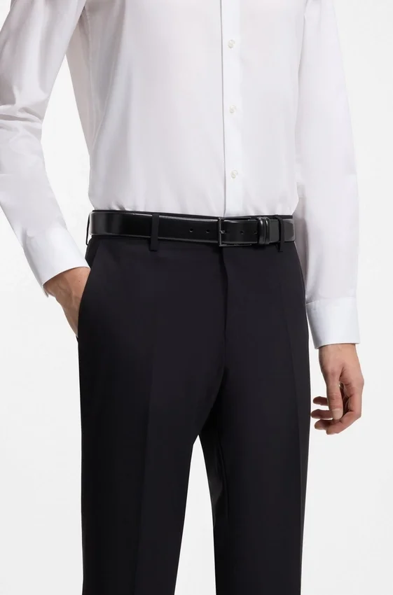 Tanned-leather belt with pin buckle Tanned-leather belt with pin buckle