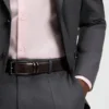 Tanned-leather belt with pin buckle Tanned-leather belt with pin buckle
