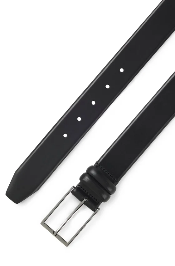 Tanned-leather belt with pin buckle Tanned-leather belt with pin buckle