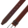 Tanned-leather belt with pin buckle Tanned-leather belt with pin buckle