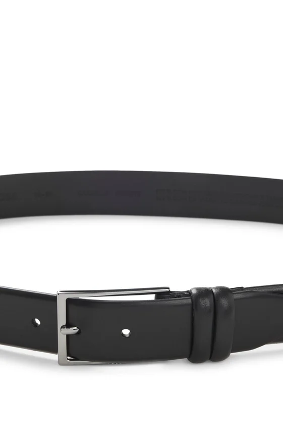 Tanned-leather belt with pin buckle Tanned-leather belt with pin buckle