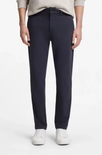 Tapered-fit chinos in a structured cotton