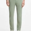 Tapered-fit chinos in a structured cotton