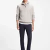 Tapered-fit chinos in a structured cotton