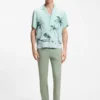 Tapered-fit chinos in a structured cotton