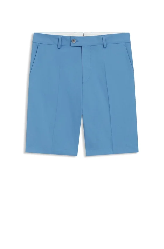 Tapered-fit shorts in cotton, silk and stretch Tapered-fit shorts in cotton, silk and stretch