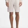 Tapered-fit shorts in linen
