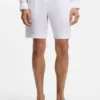 Tapered-fit shorts in linen