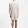 Tapered-fit shorts in linen