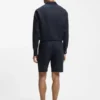 Tapered-fit shorts in linen