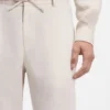Tapered-fit shorts in linen