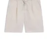 Tapered-fit shorts in linen