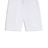 Tapered-fit shorts in linen