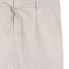 Tapered-fit shorts in linen