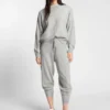 Tapered-fit track pants in cashmere