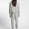 Tapered-fit track pants in cashmere