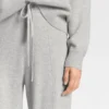Tapered-fit track pants in cashmere