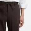 Tapered-fit trousers in a linen blend Tapered-fit trousers in a linen blend