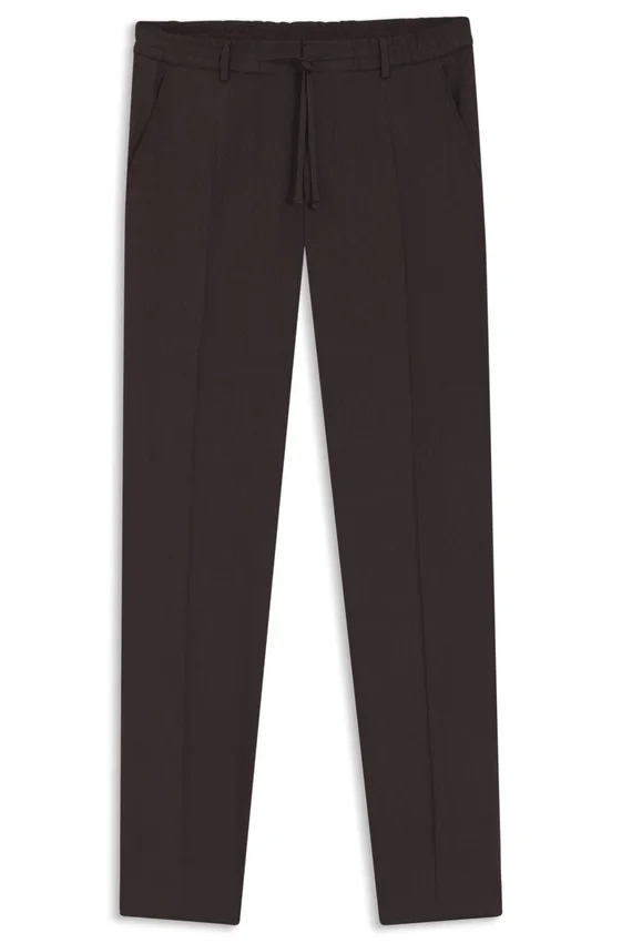 Tapered-fit trousers in a linen blend Tapered-fit trousers in a linen blend
