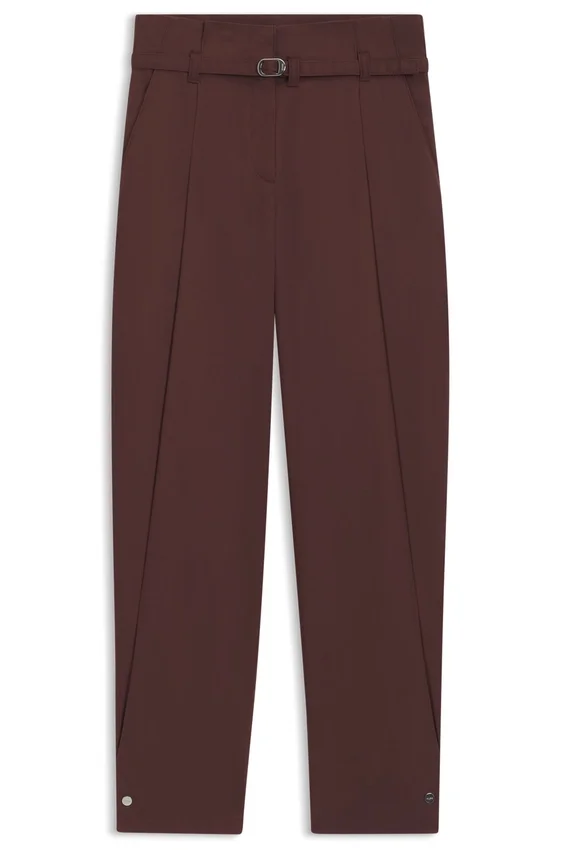 Tapered-fit trousers in cotton twill Tapered-fit trousers in cotton twill