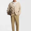 Tapered-fit trousers in stretch cotton