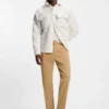 Tapered-fit trousers in stretch twill