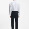 Tapered-fit trousers in stretch twill