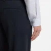 Tapered-fit trousers in stretch twill