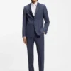 Tapered-fit trousers in washable virgin wool Tapered-fit trousers in washable virgin wool
