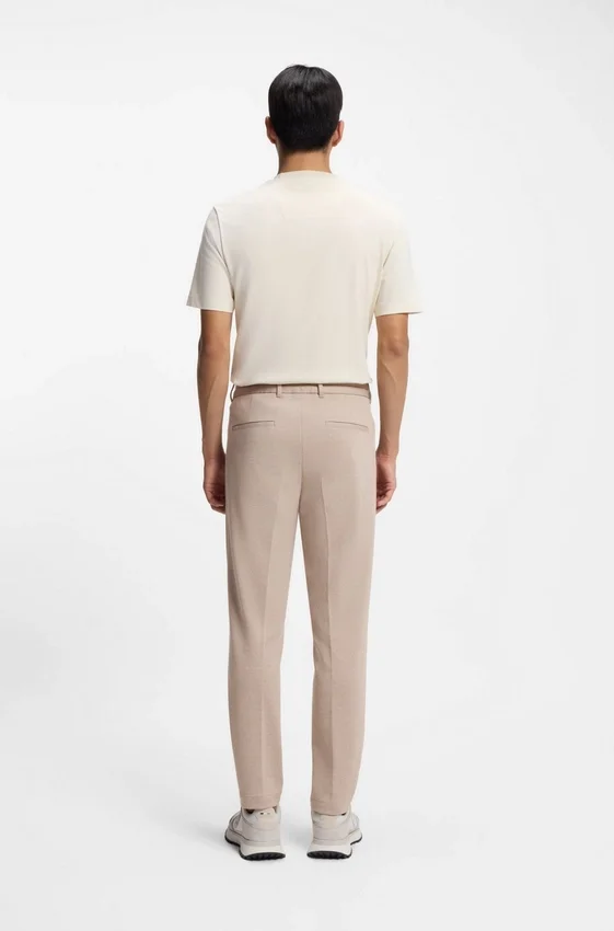 Tapered-fit trousers with reversible drawstring Tapered-fit trousers with reversible drawstring