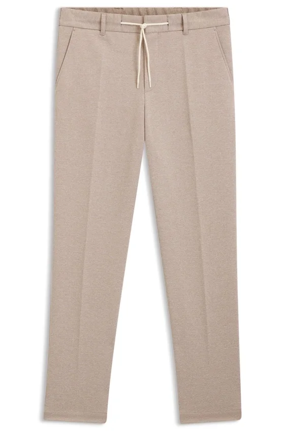 Tapered-fit trousers with reversible drawstring Tapered-fit trousers with reversible drawstring