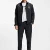 Tapered-fit trousers with water-repellent finish