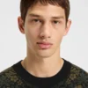 Tapestry-jacquard sweater in a relaxed fit