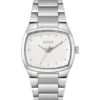 Telly stainless-steel watch with retro-inspired case