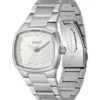 Telly stainless-steel watch with retro-inspired case
