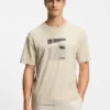 Tennis-artwork T-shirt in Pima cotton